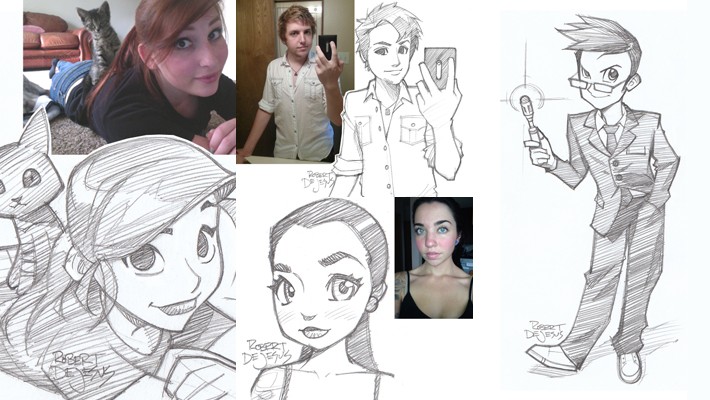 This Artist Turns Strangers Into Anime Characters -DesignBump