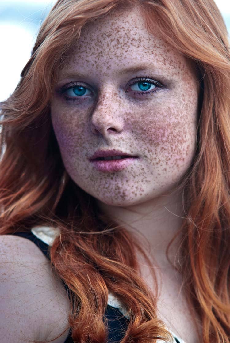 30 Beautiful Freckled Redhead Portrait Photogra