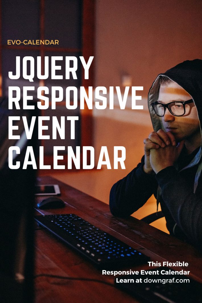Flexible Responsive Event Calendar jQuery EvoCalendar